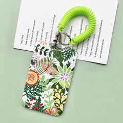 Green Plant Series Simple Fashion Lanyard Card Cover - Trending Tina