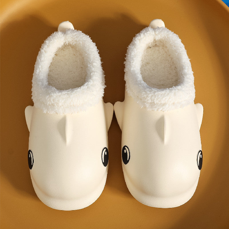 Cute Cartoon Shoes House Warm Fuzzy Slippers Women - Trending Tina