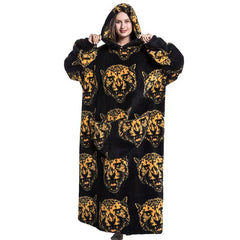 Fleece Hooded Wearable Blanket Sweatshirt - Trending Tina