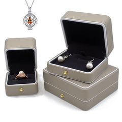 Imitation leather jewelry box - Trending Tina