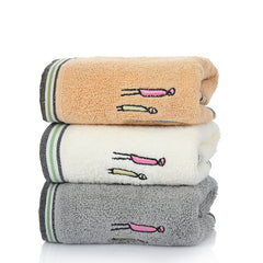 Cotton Absorbent Soft Four-sided Towel For adults - Trending Tina