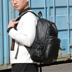 Male leather backpack - Trending Tina