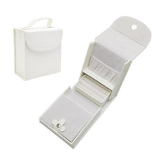 Leather Jewelry Box Portable Folding Jewelry Box Mini Portable Jewelry Bag - Trending Tina