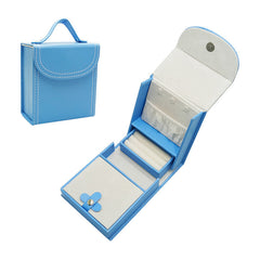 Leather Jewelry Box Portable Folding Jewelry Box Mini Portable Jewelry Bag - Trending Tina