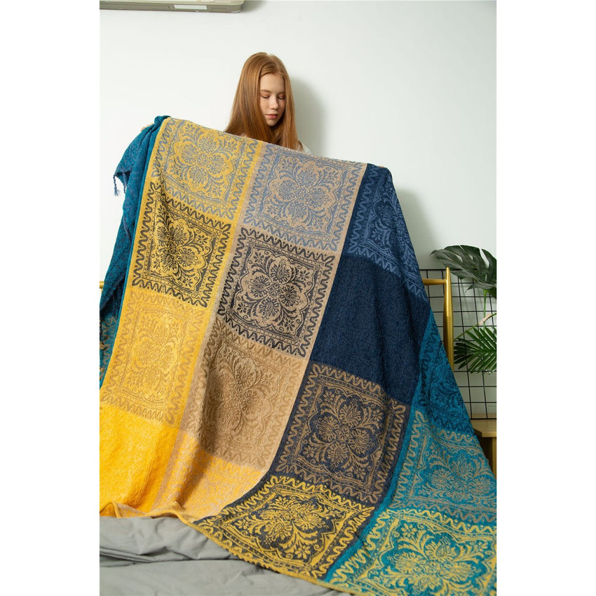 Blanket Sofa Blanket Fleece Blanket Plush Leisure Blanket Literary Cover Blanket - Trending Tina