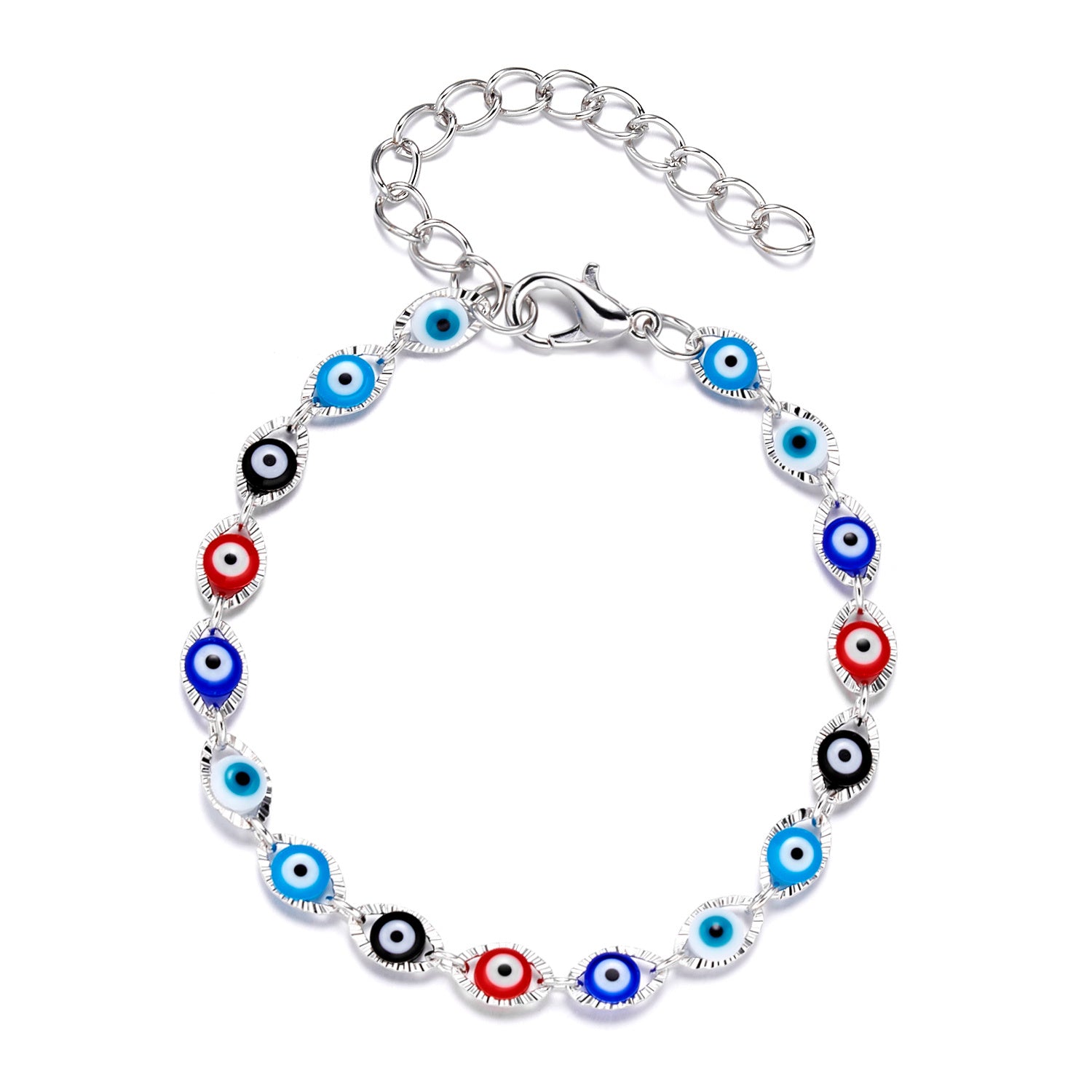 Handmade Lucky Black String Bracelet Evil Eye Charm Bracelets Women Blue Eyes Beads Bring You Lucky Peaceful Adjustable Bracelet