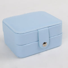 Double layer PU Leather Mini Portable Jewelry Box - Trending Tina