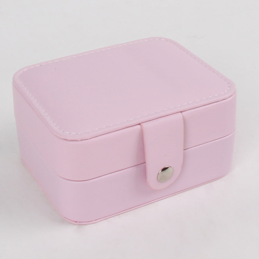 Double layer PU Leather Mini Portable Jewelry Box - Trending Tina