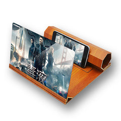 Mobile Phone Volume Magnifier Wood Grain 3D Mobile Phone Screen Magnifier HD - Trending Tina