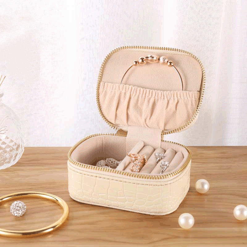 Jewelry Storage PU Leather Travel Jewelry Storage Portable Jewelry Box - Trending Tina