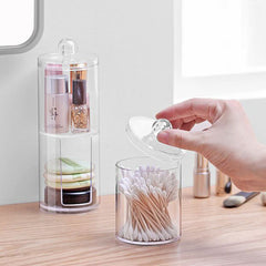 Cotton Swab Transparent Cotton Ball Makeup Remover Cotton Storage Box - Trending Tina