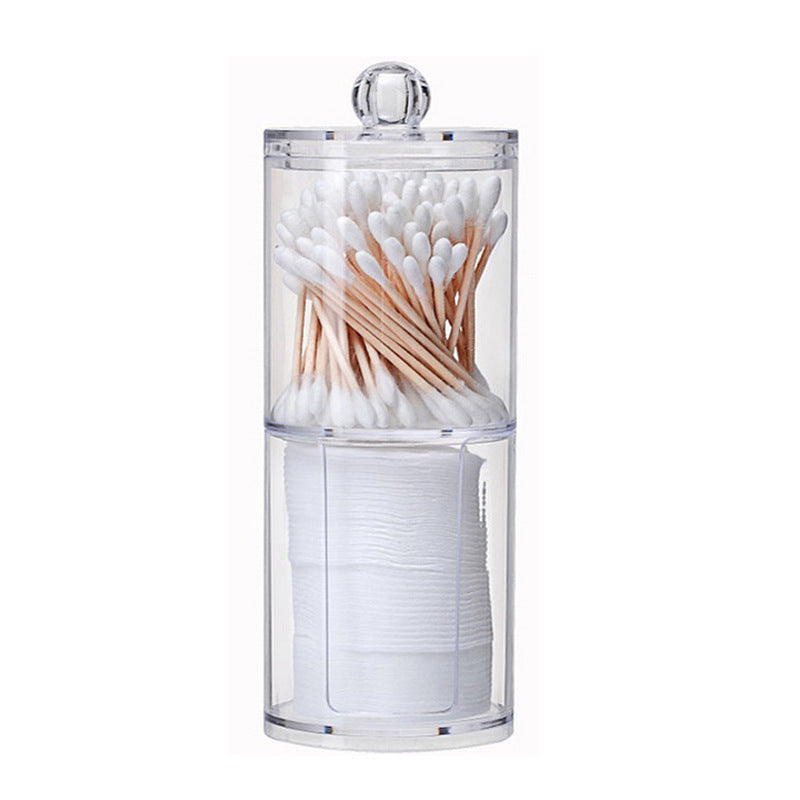 Cotton Swab Transparent Cotton Ball Makeup Remover Cotton Storage Box - Trending Tina