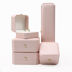 Fashion Octagonal Pu Leather Jewelry Box - Trending Tina