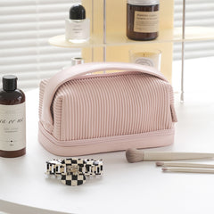 Cream Toast Makeup Bag Large Capacity - Trending Tina