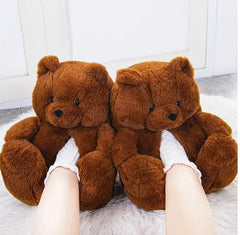 Bear Cotton Slippers Plush Slippers Kappibara Slippers Cartoon Capybara Cotton Slippers - Trending Tina