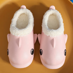 Cute Cartoon Shoes House Warm Fuzzy Slippers Women - Trending Tina