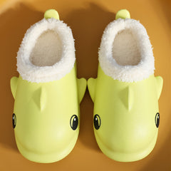 Cute Cartoon Shoes House Warm Fuzzy Slippers Women - Trending Tina