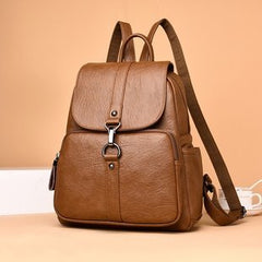 Sheepskin backpack soft leather backpack - Trending Tina