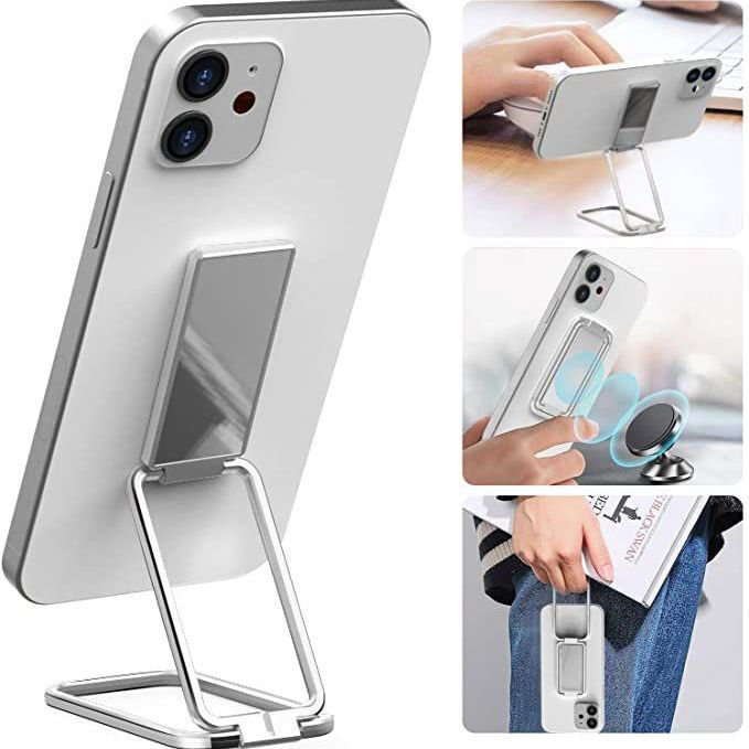 Foldable Mobile Phone Holder Ring Buckle Retractable Desktop CellPhone Stand Car Magnetic Bracket Office Accessories - Trending Tina