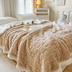 Double Layer Berber Fleece Blanket Thickened Tower Velvet Cover Blanket - Trending Tina