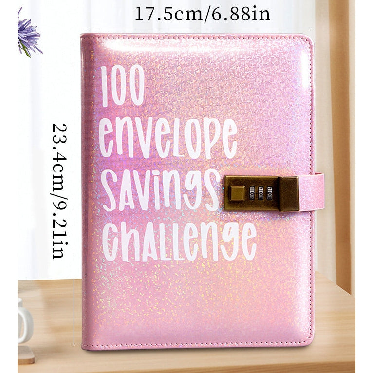 100 Days Saving Challenge Loose-leaf Password Journal Book - Trending Tina