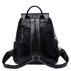 Sheepskin backpack soft leather backpack - Trending Tina