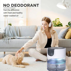 Air Purifier & Essential Oil Diffuser – LED Night Light for Home & Office
