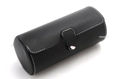 3-position Cylinder Watch Box Round Jewelry Storage Box Leather Watch Box Sub-watch Packaging Box - Trending Tina