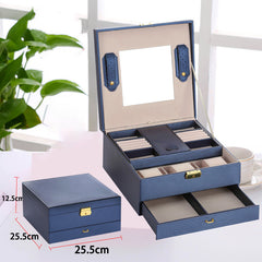 Multifunctional Jewelry Storage Box PU Leather - Trending Tina