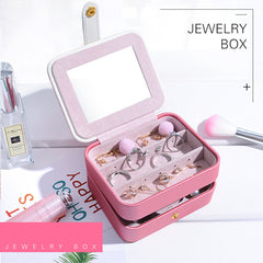 Portable  PU Leather Jewelry Earrings Box - Trending Tina