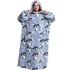 Fleece Hooded Wearable Blanket Sweatshirt - Trending Tina