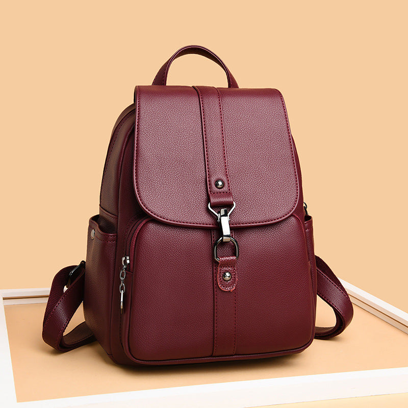 Sheepskin backpack soft leather backpack - Trending Tina