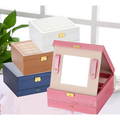 Multifunctional Jewelry Storage Box PU Leather - Trending Tina