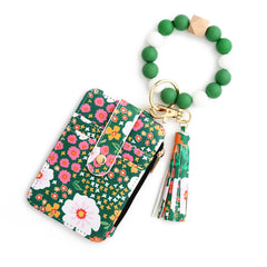 Women's Floral Print Leather Card Bag - Trending Tina