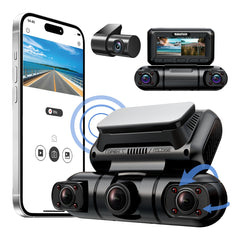 Hainatech Quad 1080p Dash Cam – 4 Channel Car Camera with Night Vision & GPS