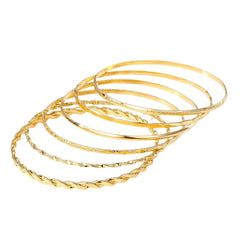 Bohemian Metal Chain Bracelet Set For Women Geometric Gold Color Thick Link Chain  Bangle Female Fashion Jewelry - Trending Tina