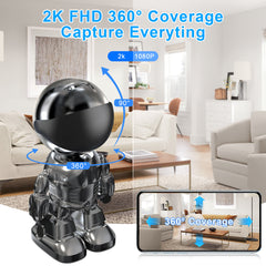 Smart Robot Camera – 3MP WiFi Baby Monitor & Home Security PTZ
