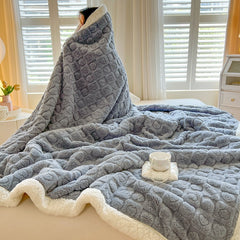 Double Layer Berber Fleece Blanket Thickened Tower Velvet Cover Blanket - Trending Tina