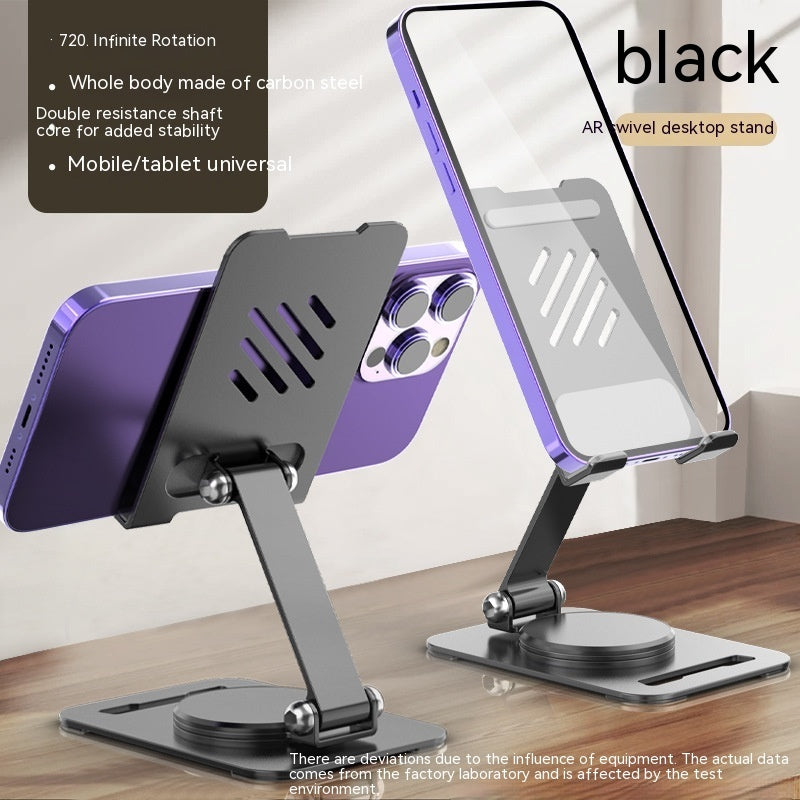 360 Degrees Rotate Metal Desk Mobile Phone Holder Stand For Phone Pad Adjustable Desktop Tablet Holderl Table Cell Phone Stand - Trending Tina