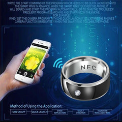 Multifunctional Smart Wearable Access Control Stainless Steel Ring