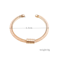 Fashion Alloy Hollow Geometric Bangle Bracelet Women - Trending Tina