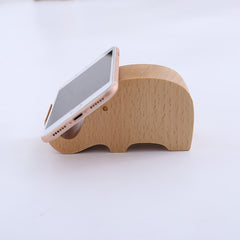 Creative  Mobile Phone Toma Back With Coin Beech Wood Lazy Phone Holder Custom Lettering - Trending Tina