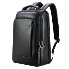 Backpack Leather Backpack Men's Business Trip First Layer Leather Backpack Computer Bag - Trending Tina