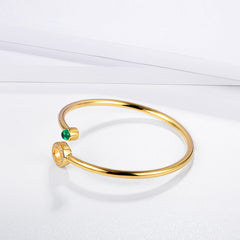 Fashion Emerald Women Bangle Street Bracelet - Trending Tina