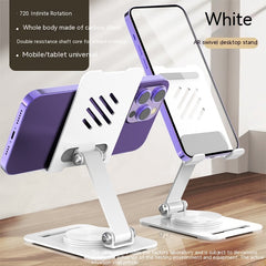 360 Degrees Rotate Metal Desk Mobile Phone Holder Stand For Phone Pad Adjustable Desktop Tablet Holderl Table Cell Phone Stand - Trending Tina