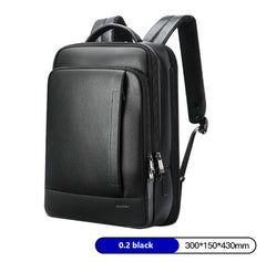 Backpack Leather Backpack Men's Business Trip First Layer Leather Backpack Computer Bag - Trending Tina