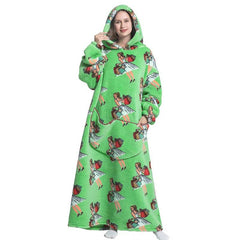 Fleece Hooded Wearable Blanket Sweatshirt - Trending Tina