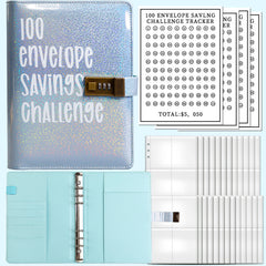 100 Days Saving Challenge Loose-leaf Password Journal Book - Trending Tina