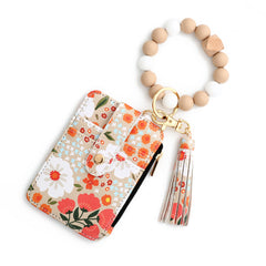 Women's Floral Print Leather Card Bag - Trending Tina