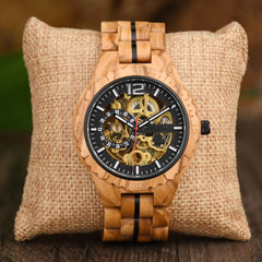 Fully Automatic Wooden Mechanical Watch - Trending Tina